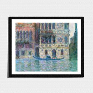 Art Print, Colorful Venice Cityscape Impressionist Painting